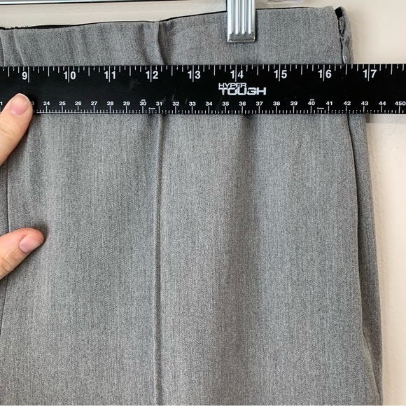 VINCE CAMUTO Gray Elastic Waist Side Zip Skinny Trouser Dress Pants Size 10 - Picture 5 of 9